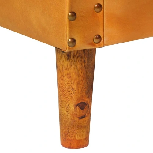 Фотьойл, жълтокафяв, естествена кожа ➤ топ цена ➤ sorbe.bg