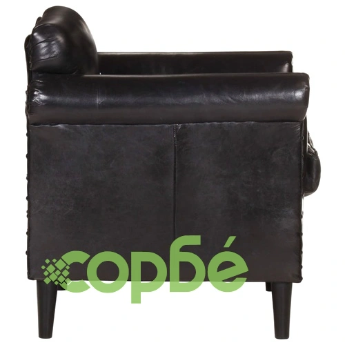 Фотьойл, черен, естествена кожа ➤ топ цена ➤ sorbe.bg