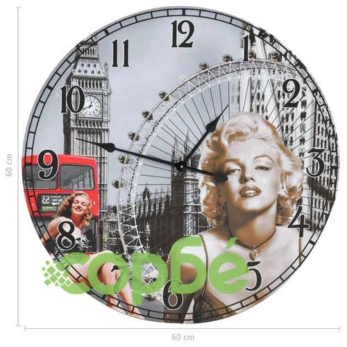 Винтидж стенен часовник, 60 см ➤ топ цена ➤ sorbe.bg