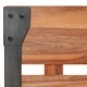 Рамка за легло, акация масив с матиран финиш, 160x200 см