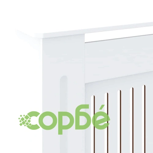 МДФ параван за радиатор, бял, 205 см ➤ топ цена ➤ sorbe.bg