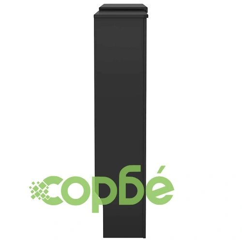 МДФ параван за радиатор, черен, 205 см ➤ топ цена ➤ sorbe.bg