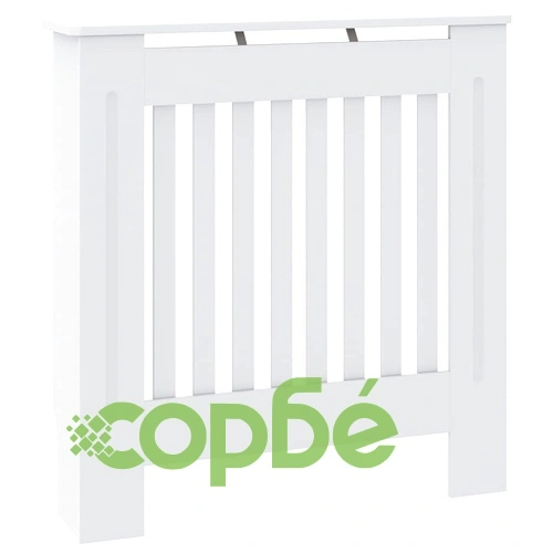 МДФ параван за радиатор, бял, 78 см ➤ топ цена ➤ sorbe.bg