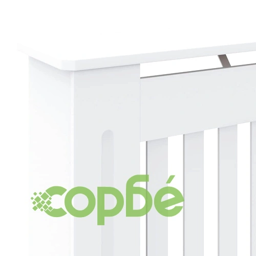 МДФ параван за радиатор, бял, 78 см ➤ топ цена ➤ sorbe.bg