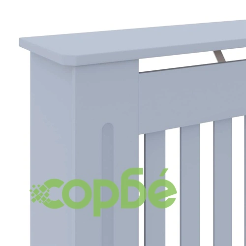 МДФ параван за радиатор, сив, 78 см ➤ топ цена ➤ sorbe.bg