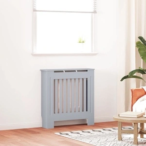 МДФ параван за радиатор, сив, 78 см