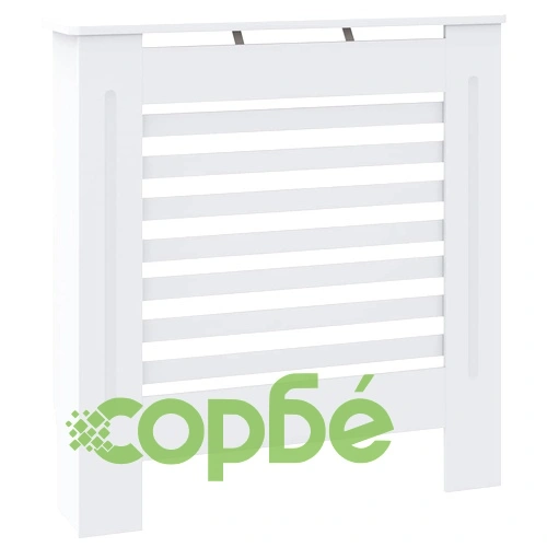 МДФ параван за радиатор, бял, 78 см ➤ топ цена ➤ sorbe.bg