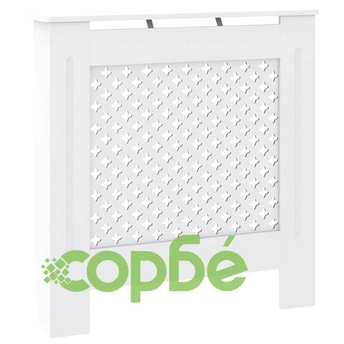 МДФ параван за радиатор, бял, 78 см ➤ топ цена ➤ sorbe.bg