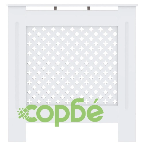 МДФ параван за радиатор, бял, 78 см ➤ топ цена ➤ sorbe.bg