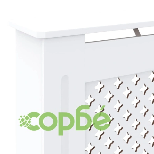 МДФ параван за радиатор, бял, 78 см ➤ топ цена ➤ sorbe.bg