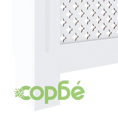 МДФ параван за радиатор, бял, 78 см ➤ топ цена ➤ sorbe.bg