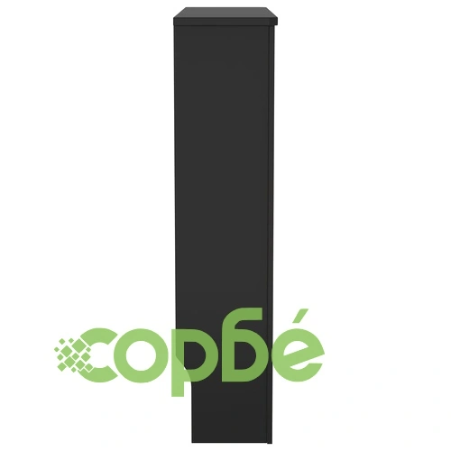 МДФ параван за радиатор, черен, 78 см ➤ топ цена ➤ sorbe.bg