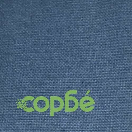 Трапезни столове, 4 бр, сини, текстил ➤ топ цена ➤ sorbe.bg