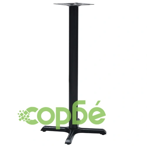 Крак за бистро маса, черен, 56x56x107 см, чугун ➤ топ цена ➤ sorbe.bg