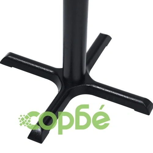 Крак за бистро маса, черен, 56x56x107 см, чугун ➤ топ цена ➤ sorbe.bg