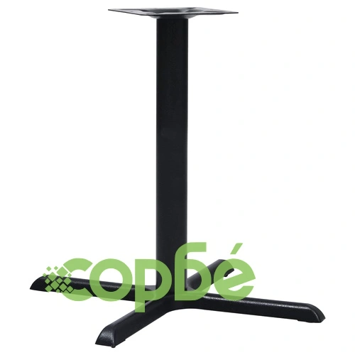 Крак за бистро маса черен 76x76x72 cm чугун ➤ топ цена ➤ sorbe.bg