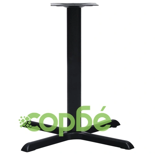 Крак за бистро маса черен 76x76x72 cm чугун ➤ топ цена ➤ sorbe.bg