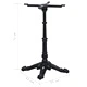 Крак за бистро маса черен 52x52x72 cm чугун