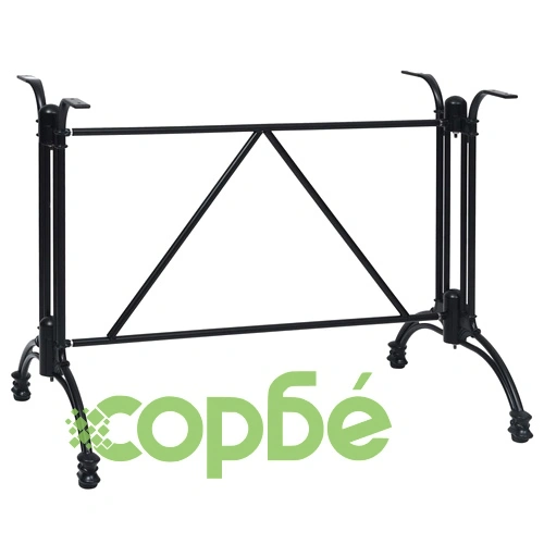 325436  Крак за бистро маса черен 93x60x72 cm Алуминиева отливка ➤ топ цена ➤ sorbe.bg