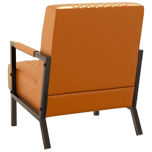 Фотьойл, кафяв, изкуствена кожа ➤ топ цена ➤ sorbe.bg