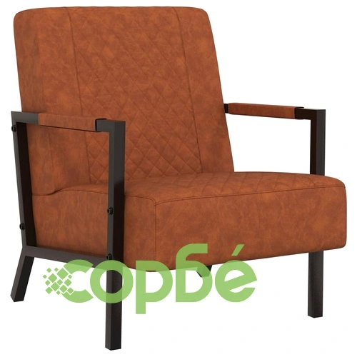 Фотьойл, кафяв мат, изкуствена кожа ➤ топ цена ➤ sorbe.bg