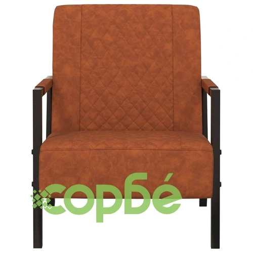 Фотьойл, кафяв мат, изкуствена кожа ➤ топ цена ➤ sorbe.bg