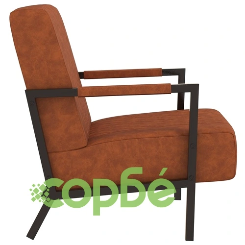 Фотьойл, кафяв мат, изкуствена кожа ➤ топ цена ➤ sorbe.bg