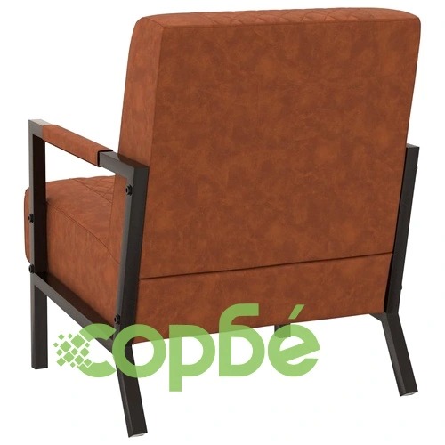 Фотьойл, кафяв мат, изкуствена кожа ➤ топ цена ➤ sorbe.bg