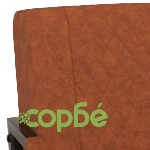 Фотьойл, кафяв мат, изкуствена кожа ➤ топ цена ➤ sorbe.bg