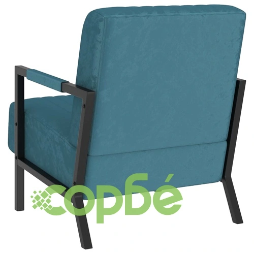 Фотьойл, син, кадифе ➤ топ цена ➤ sorbe.bg