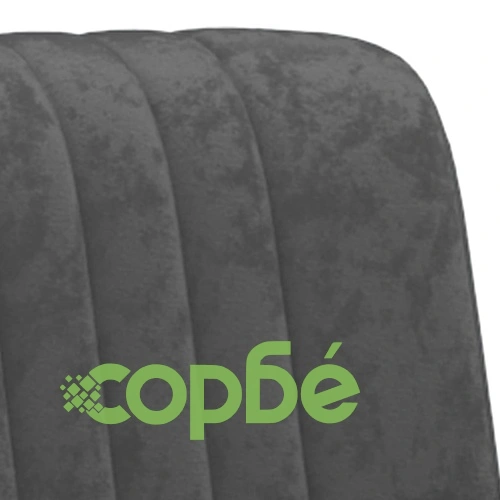 Фотьойл, тъмносив, кадифе ➤ топ цена ➤ sorbe.bg