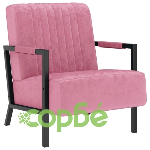 Фотьойл, розов, кадифе ➤ топ цена ➤ sorbe.bg