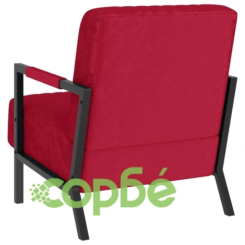 Фотьойл, виненочервен, кадифе ➤ топ цена ➤ sorbe.bg