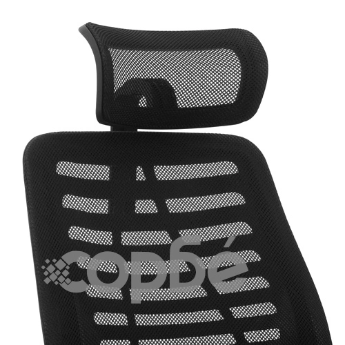 Въртящ се офис стол, черен, мрежест плат ➤ топ цена ➤ sorbe.bg