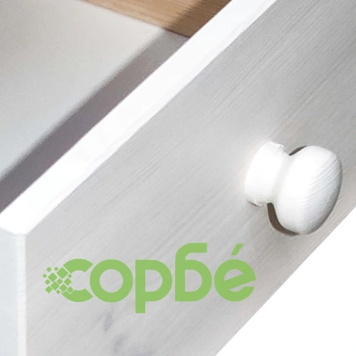 Бюро с 4 чекмеджета, 110x50x74 см, бор масив ➤ топ цена ➤ sorbe.bg