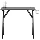 Гейминг бюро с Y-образни крака, черно, 90x60x75 см