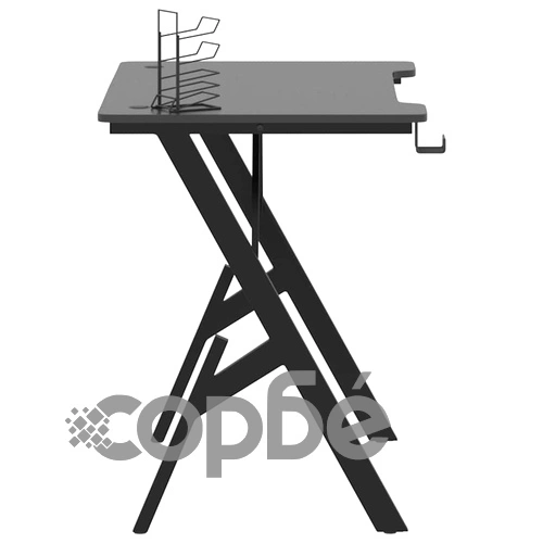 Гейминг бюро с Y-образни крака, черно, 90x60x75 см ➤ топ цена ➤ sorbe.bg