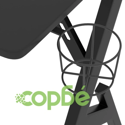 Гейминг бюро с Y-образни крака, черно, 110x60x75 см ➤ топ цена ➤ sorbe.bg