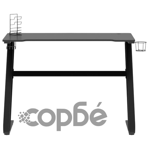 Гейминг бюро със ZZ-образни крака, черно, 110x60x75 см ➤ топ цена ➤ sorbe.bg