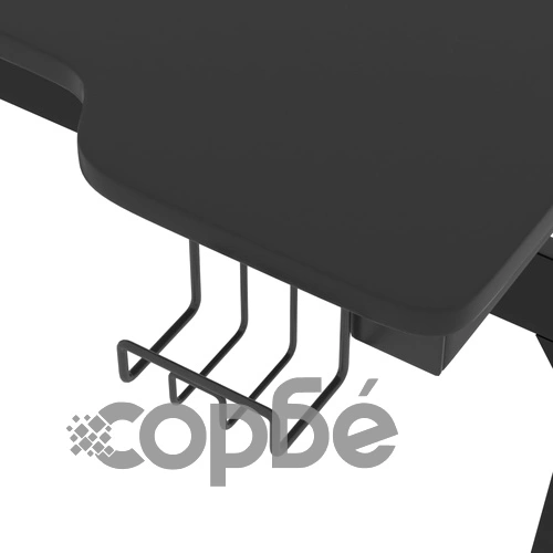 Гейминг бюро LED със Z-образна форма, черно, 110x60x75 см ➤ топ цена ➤ sorbe.bg