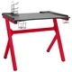 Гейминг бюро LED с Y-образна форма черно и червено 90x60x75 см