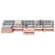 Градински комплект, 7 части, дугласко дърво масив