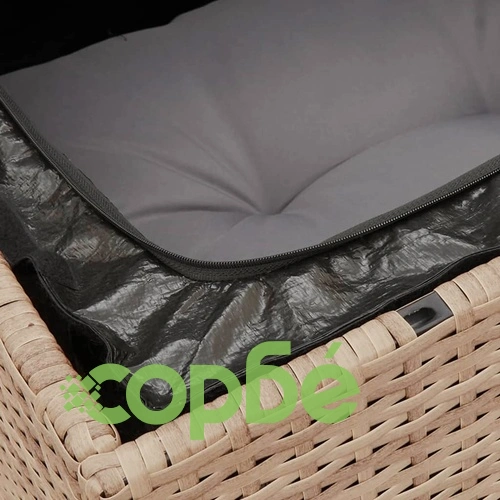 Градински диван с възглавници 8 части бежов микс полиратан ➤ топ цена ➤ sorbe.bg