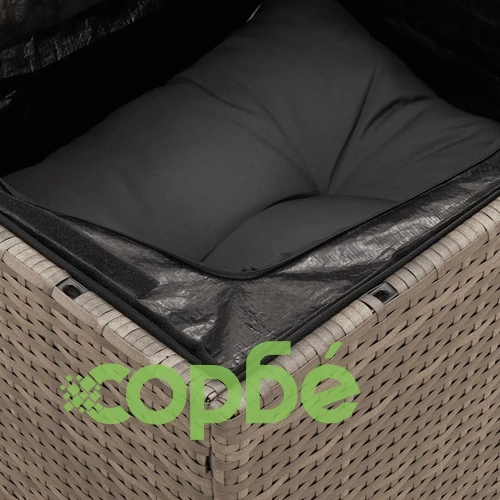 Градински комплект диван с възглавници 11 части сив полиратан ➤ топ цена ➤ sorbe.bg