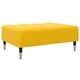 2-местно разтегателно канапе с табуретка, жълто, кадифе
