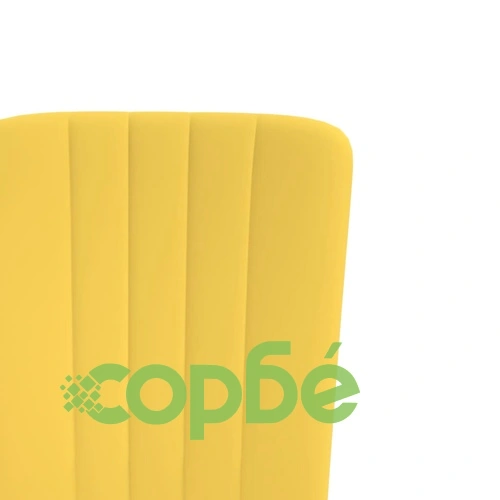 Трапезни столове, 2 бр, горчица, кадифе ➤ топ цена ➤ sorbe.bg