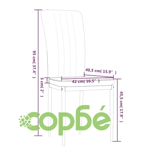 Трапезни столове, 4 бр, черни, кадифе ➤ топ цена ➤ sorbe.bg