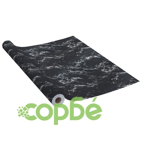 Самозалепващо фолио за мебели, черен камък, 500х90 см, PVC ➤ топ цена ➤ sorbe.bg