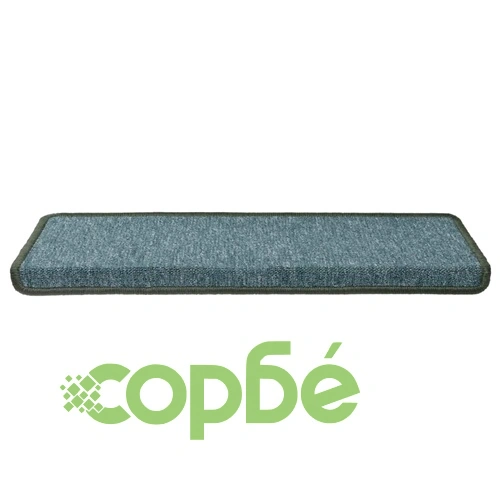 Изтривалки за стълби 15 бр. 65x21x4 см, тъмнозелени, правоъгълни, кант ➤ топ цена ➤ sorbe.bg