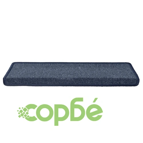 Изтривалки за стълби 15 бр. 65x21x4 см, тъмносиви и сини, правоъгълни, кант ➤ топ цена ➤ sorbe.bg